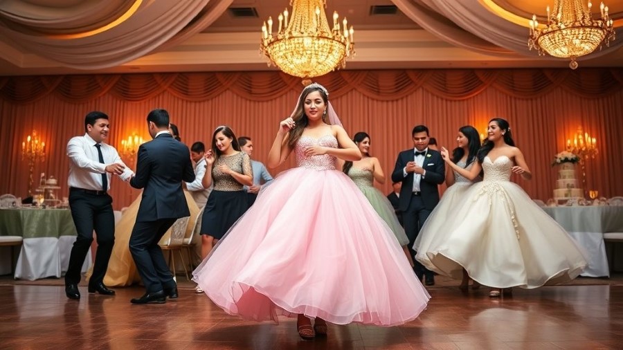 Quinceañera venue in Cypress TX dance floor celebration